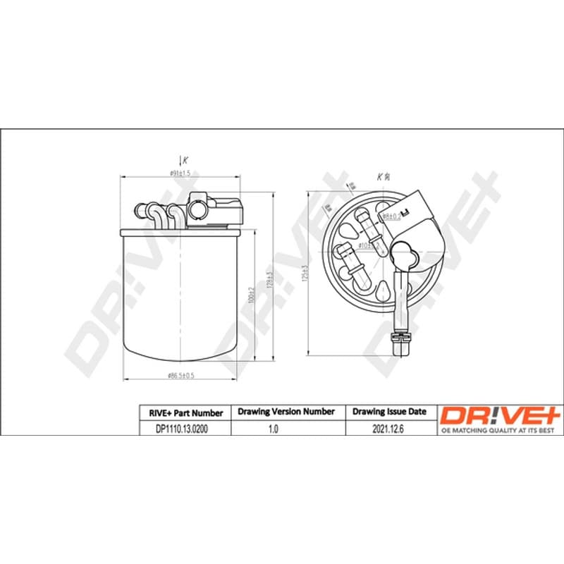 DRVE kuro filtras DP1110.13.0200
