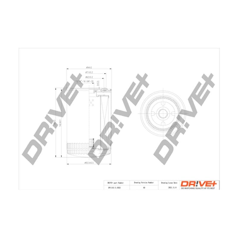 DRVE alyvos filtras DP1110.11.0321