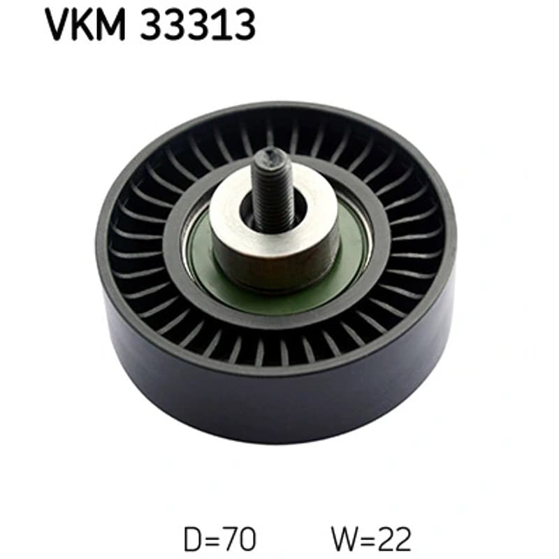 SKF VKM 33313 kreipiantysis skriemulys, V formos rumbuotas diržas