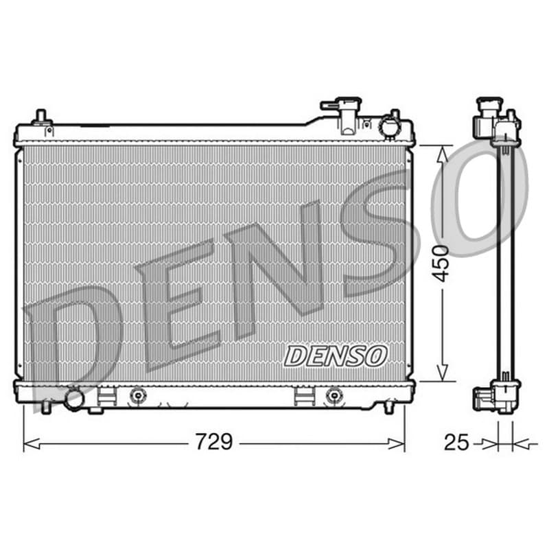 DENSO radiatorius, variklio aušinimas DRM46100