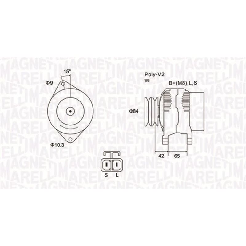 MAGNETIMARELLI 063731530010 kintamosios srovės generatorius