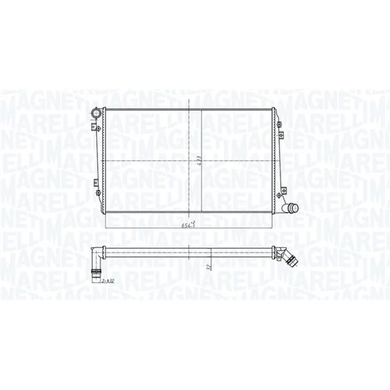 MAGNETIMARELLI radiatorius, variklio aušinimas 350213167300