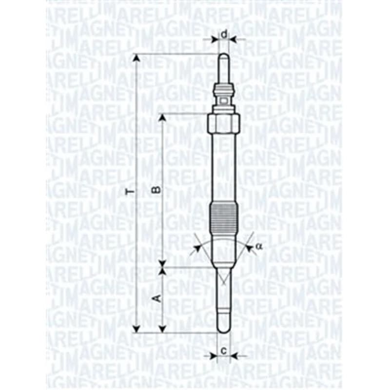 MAGNETIMARELLI Kaitinimo žvakė 062900014304
