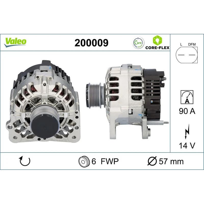 VALEO kintamosios srovės generatorius 200009