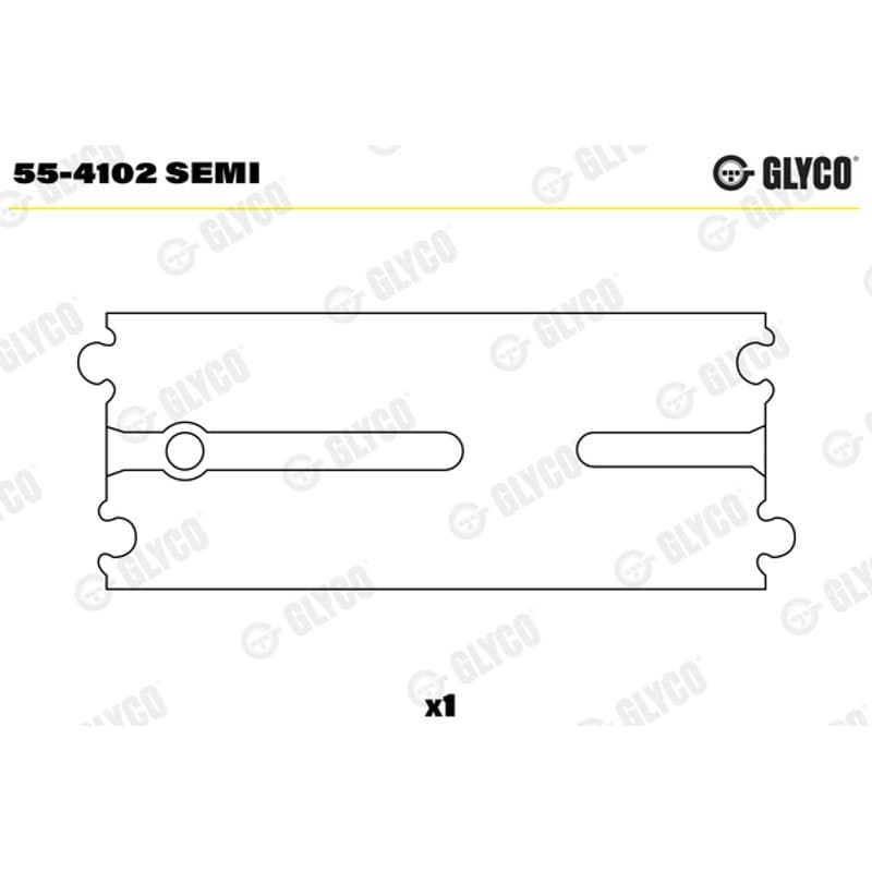 GLYCO įvorės mažu galu, švaistiklis 55-4102 SEMI