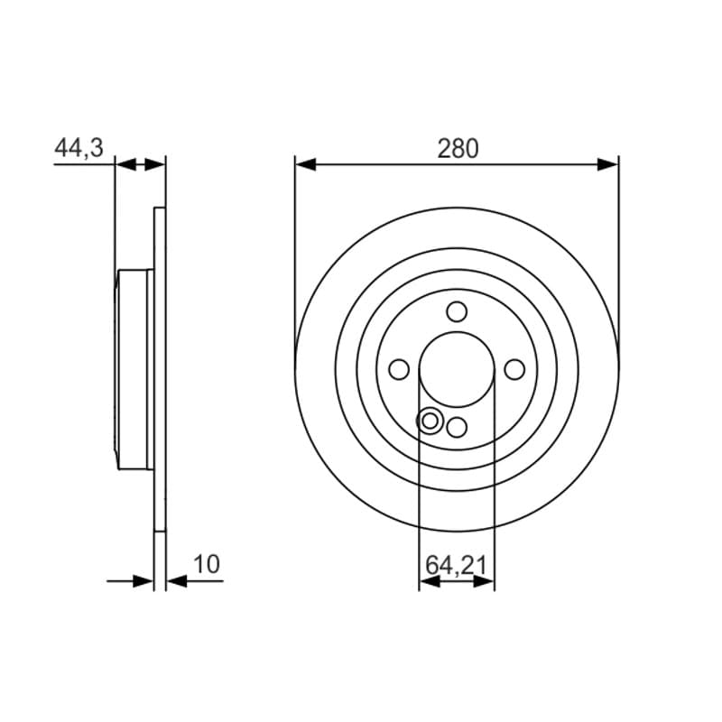 BOSCH 0 986 479 A08 stabdžių diskas