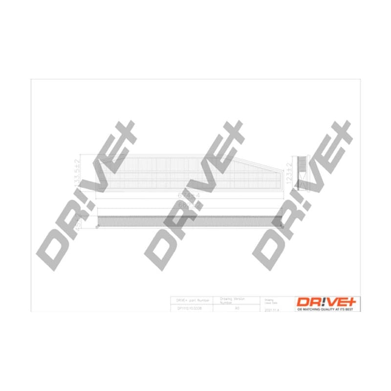 DRVE DP1110.10.0338 oro filtras