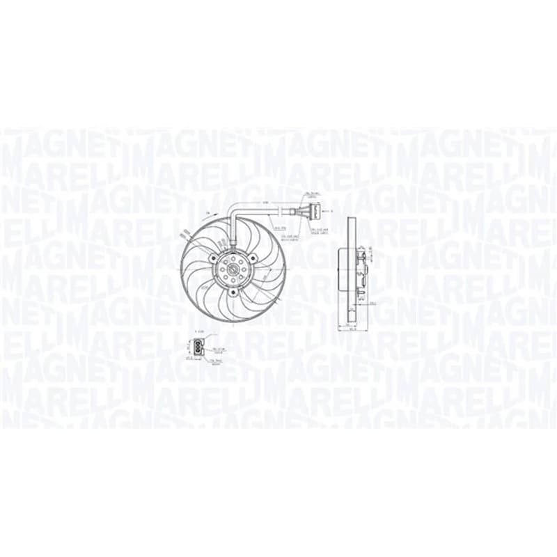 MAGNETIMARELLI ventiliatorius, radiatoriaus 069422883010