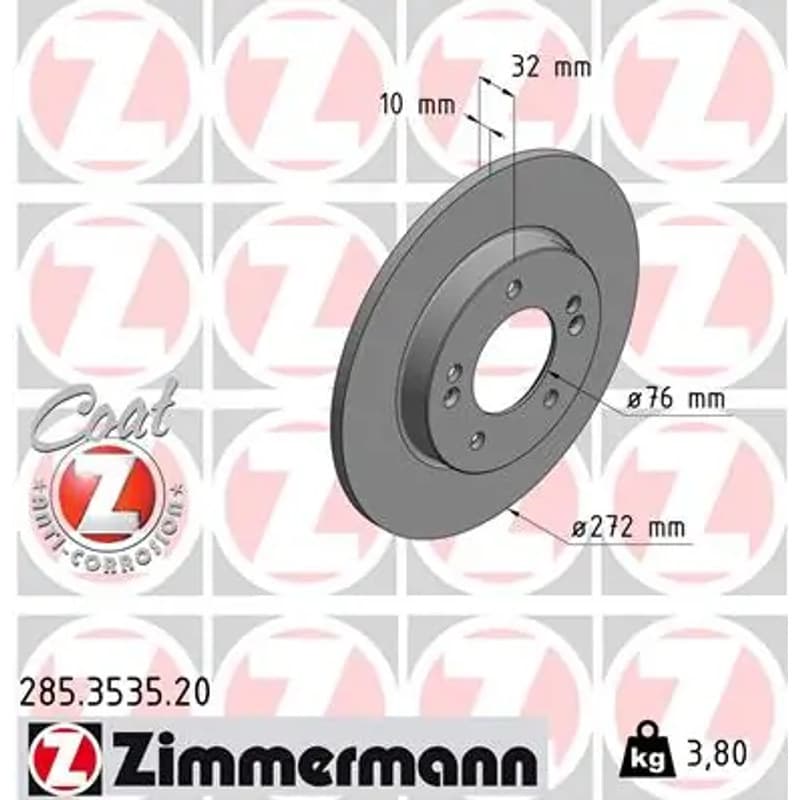 ZIMMERMANN stabdžių diskas 285.3535.20