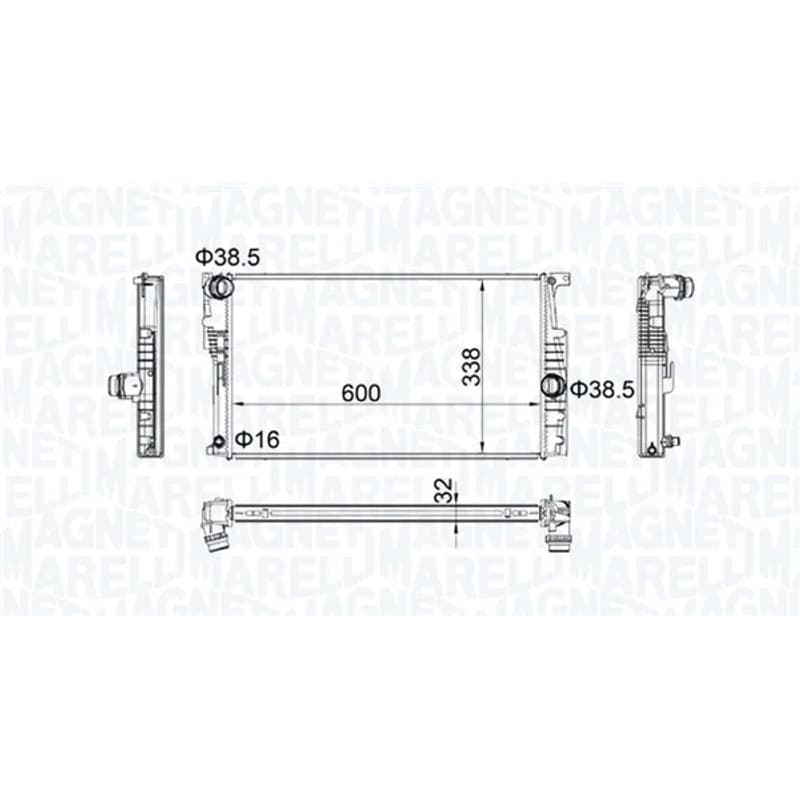 MAGNETIMARELLI radiatorius, variklio aušinimas 350213202200