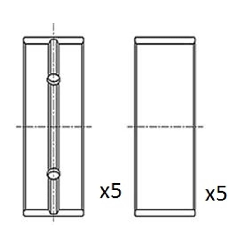 FAIAUTOPARTS pagrindiniai guoliai, alkūninis velenas BM1045-STD
