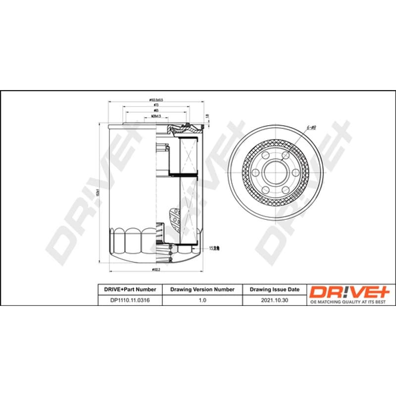 DRVE alyvos filtras DP1110.11.0316