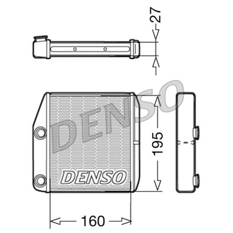 DENSO šilumokaitis, salono šildymas DRR09075