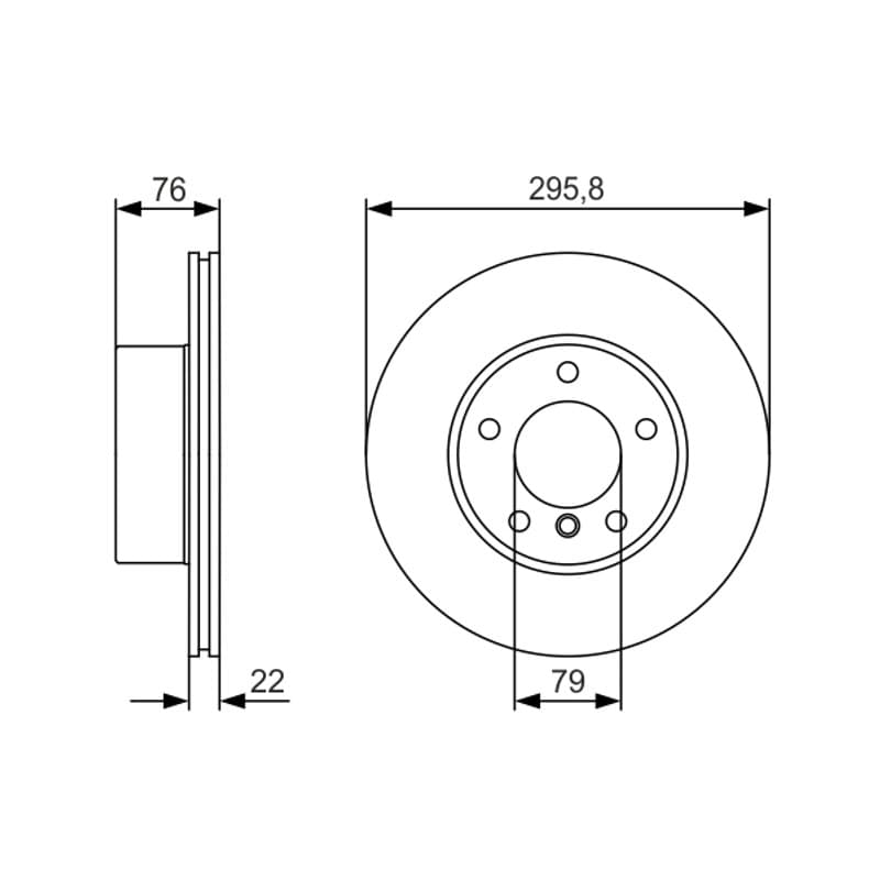 BOSCH 0 986 479 R72 stabdžių diskas