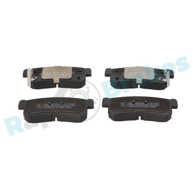 RAPBRAKES R-P1062 stabdžių trinkelių rinkinys, diskinis stabdys