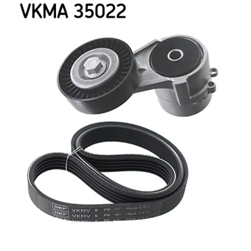 SKF VKMA 35022 V formos rumbuotas diržas, komplektas