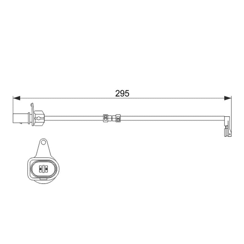 BOSCH 1 987 474 508 įspėjimo kontaktas, stabdžių trinkelių susidėvėjimas