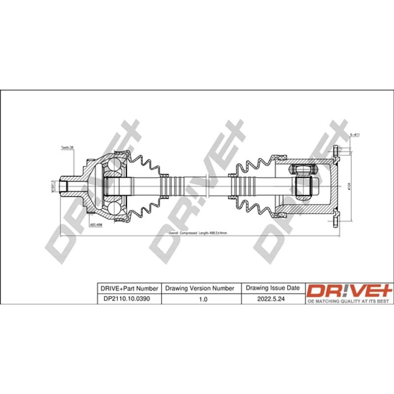 DRVE pusašis DP2110.10.0390