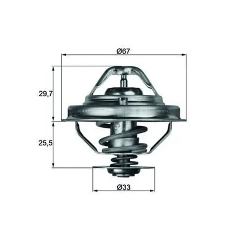 MAHLE TX 38 80D termostatas, aušinimo skystis