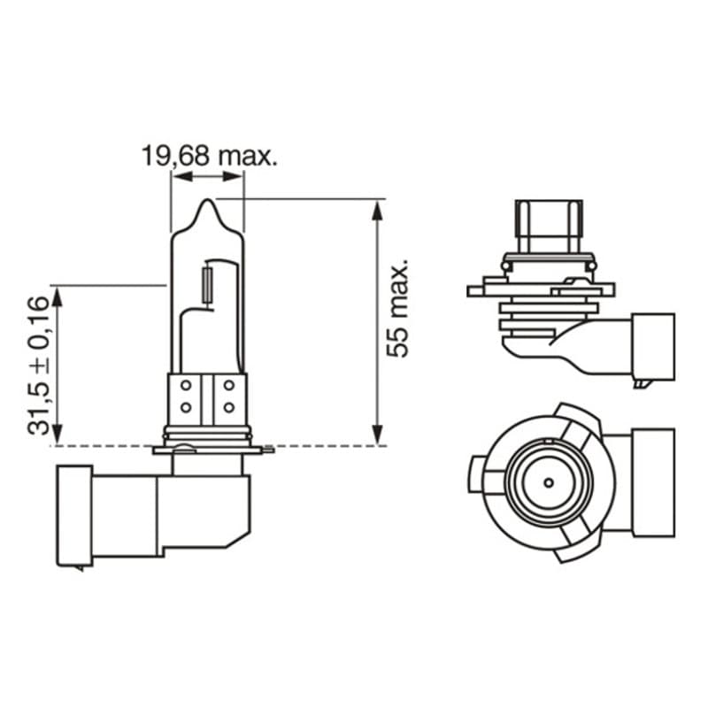 BOSCH 1 987 301 062 lemputė, prožektorius