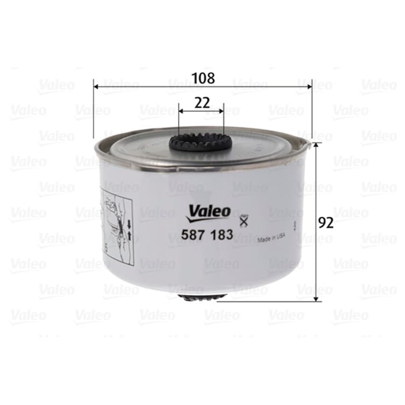 VALEO kuro filtras 587183
