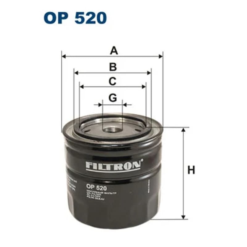 FILTRON Alyvos filtras OP 520