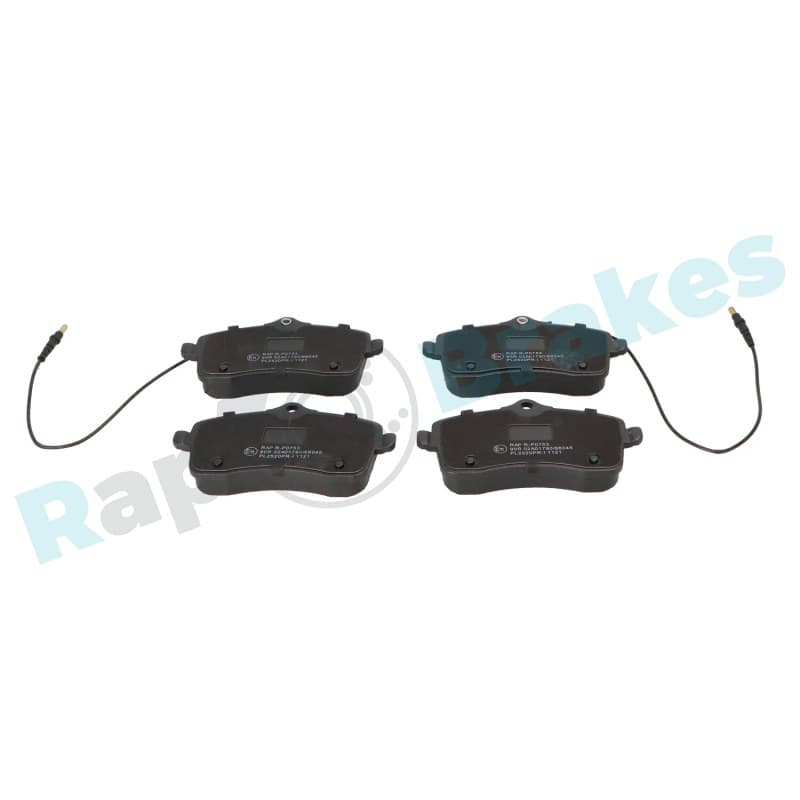 RAPBRAKES stabdžių trinkelių rinkinys, diskinis stabdys R-P0753