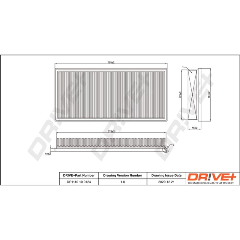 DRVE oro filtras DP1110.10.0124