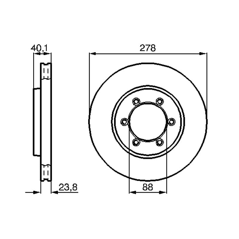 BOSCH 0 986 478 967 stabdžių diskas