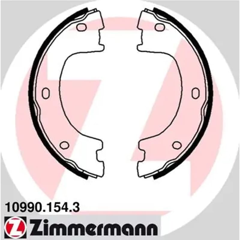 ZIMMERMANN stabdžių trinkelių komplektas, stovėjimo stabdis 10990.154.3