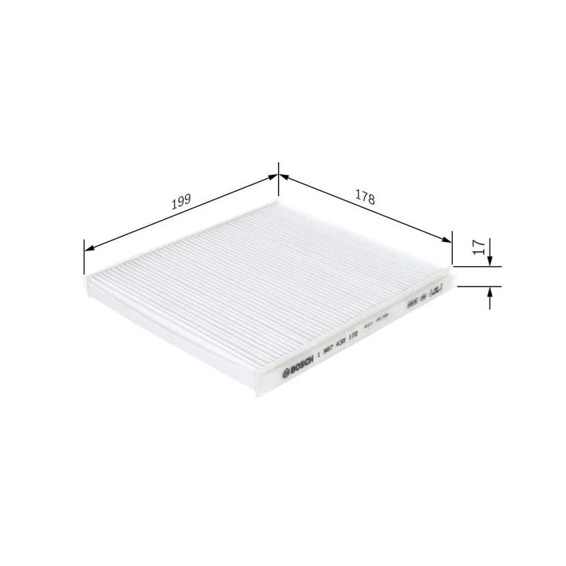 BOSCH 1 987 432 172 filtras, salono oras