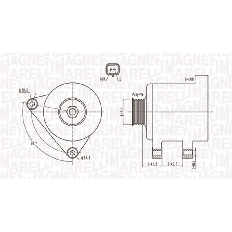 MAGNETIMARELLI kintamosios srovės generatorius 063731761010