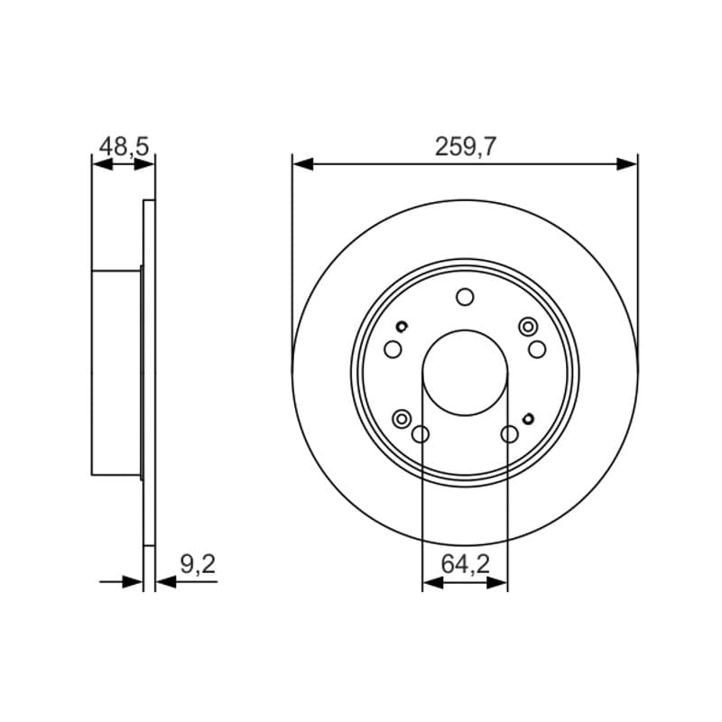 BOSCH 0 986 479 T81 stabdžių diskas
