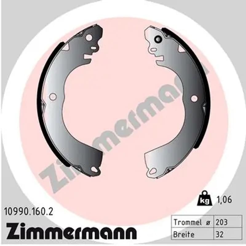 ZIMMERMANN stabdžių trinkelių komplektas 10990.160.2