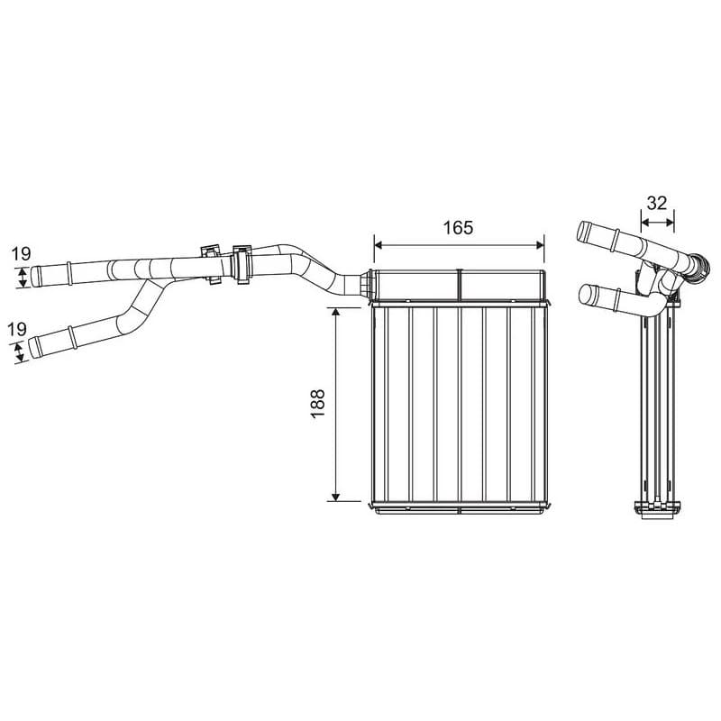 Salono radiatorius VALEO 811670