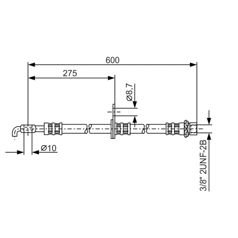 BOSCH 1 987 476 246 stabdžių žarnelė