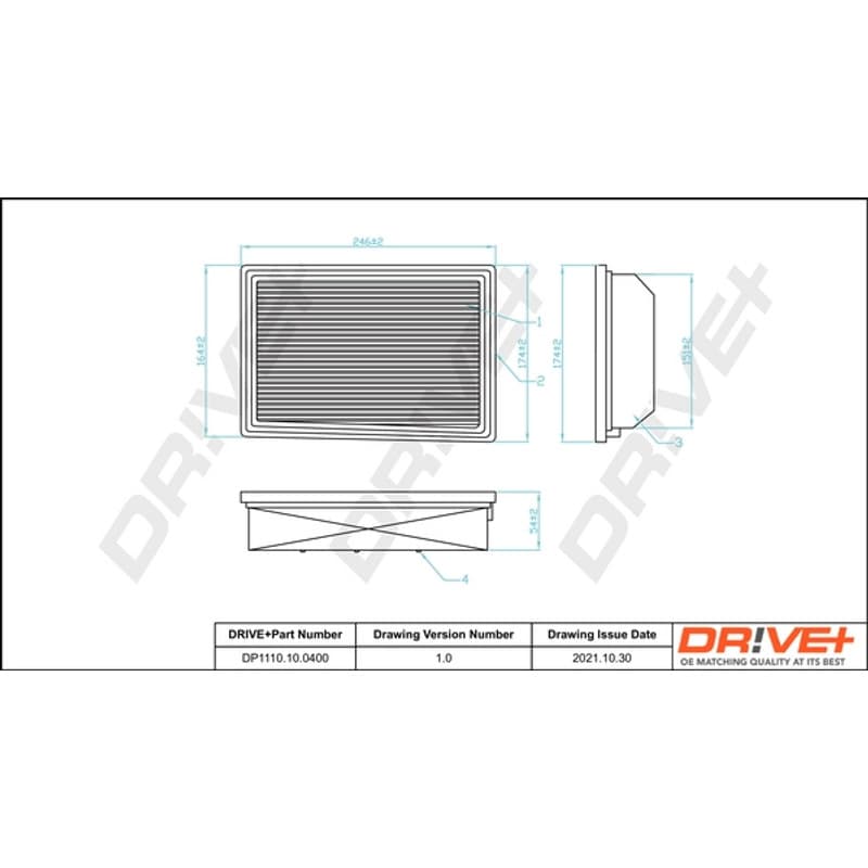 DRVE oro filtras DP1110.10.0400