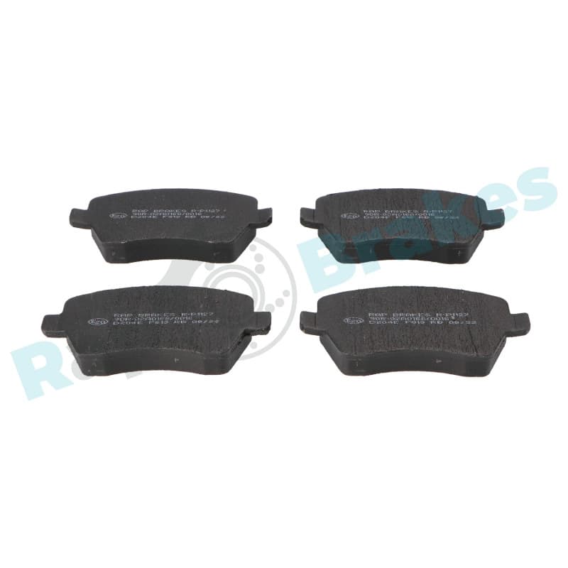 RAPBRAKES stabdžių trinkelių rinkinys, diskinis stabdys R-P1127
