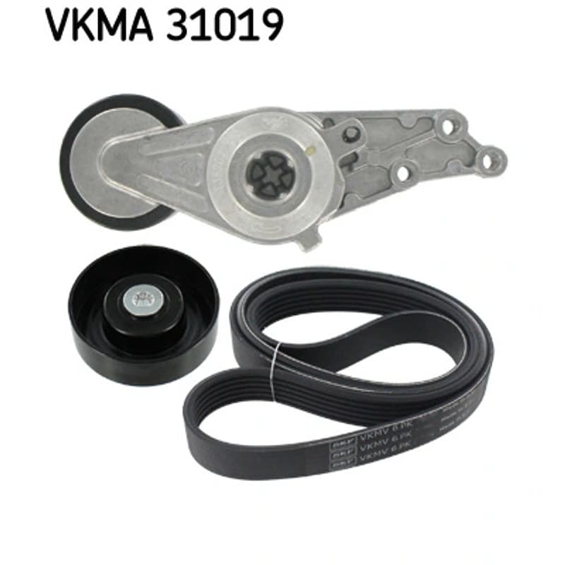 SKF VKMA 31019 V formos rumbuotas diržas, komplektas