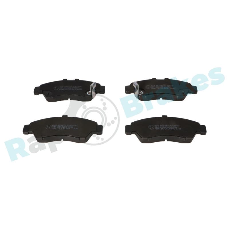RAPBRAKES stabdžių trinkelių rinkinys, diskinis stabdys R-P1020