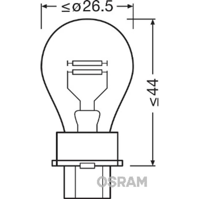 OSRAM lemputė, indikatorius 3157