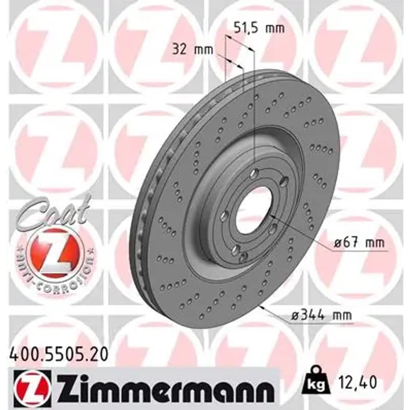 ZIMMERMANN stabdžių diskas 400.5505.20