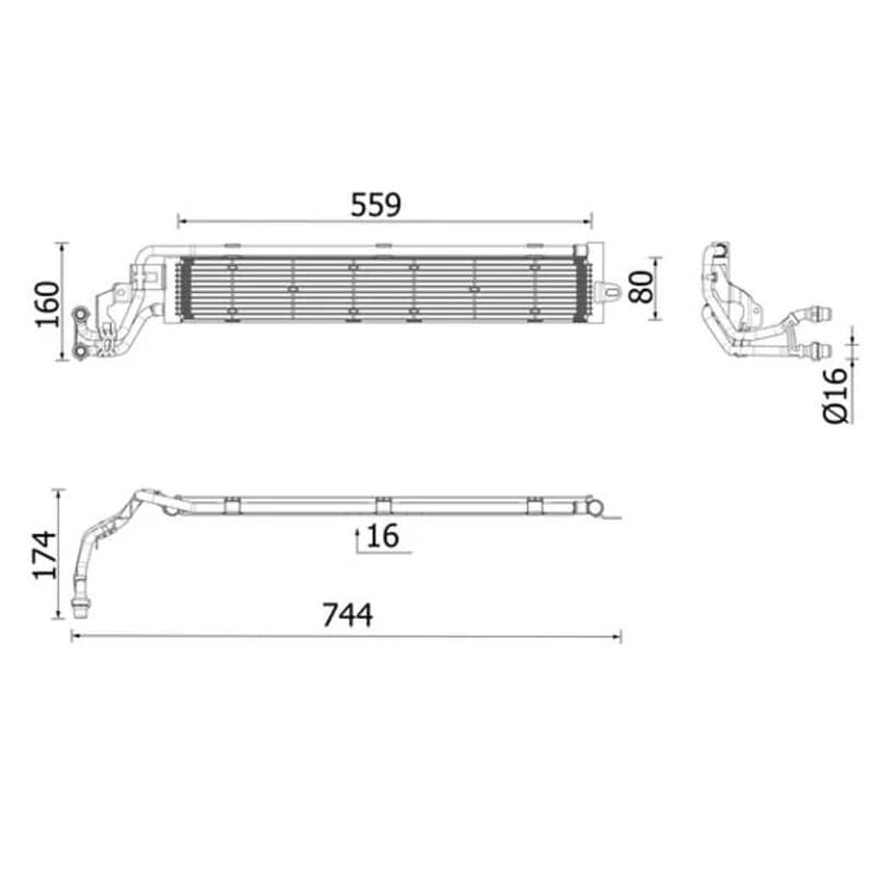 MAHLE CR 2697 000P radiatorius, variklio aušinimas