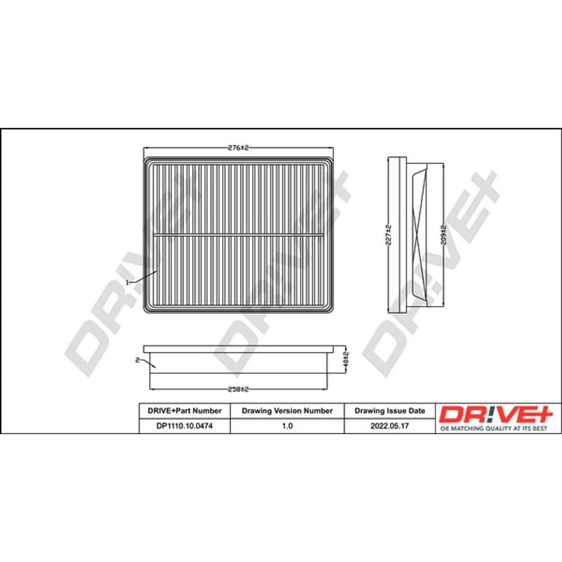 DRVE oro filtras DP1110.10.0474