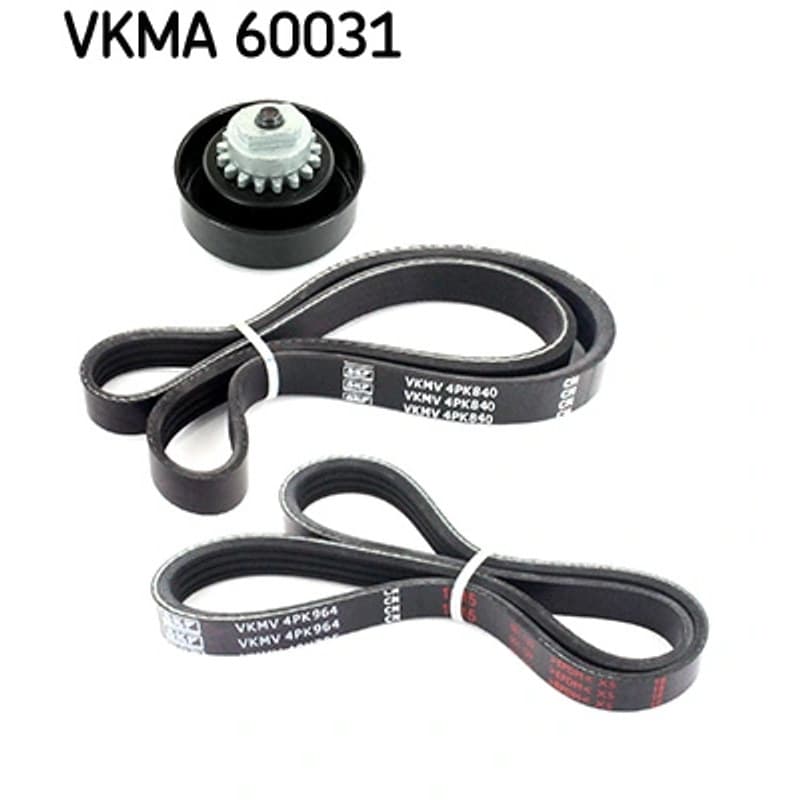 SKF VKMA 60031 V formos rumbuotas diržas, komplektas