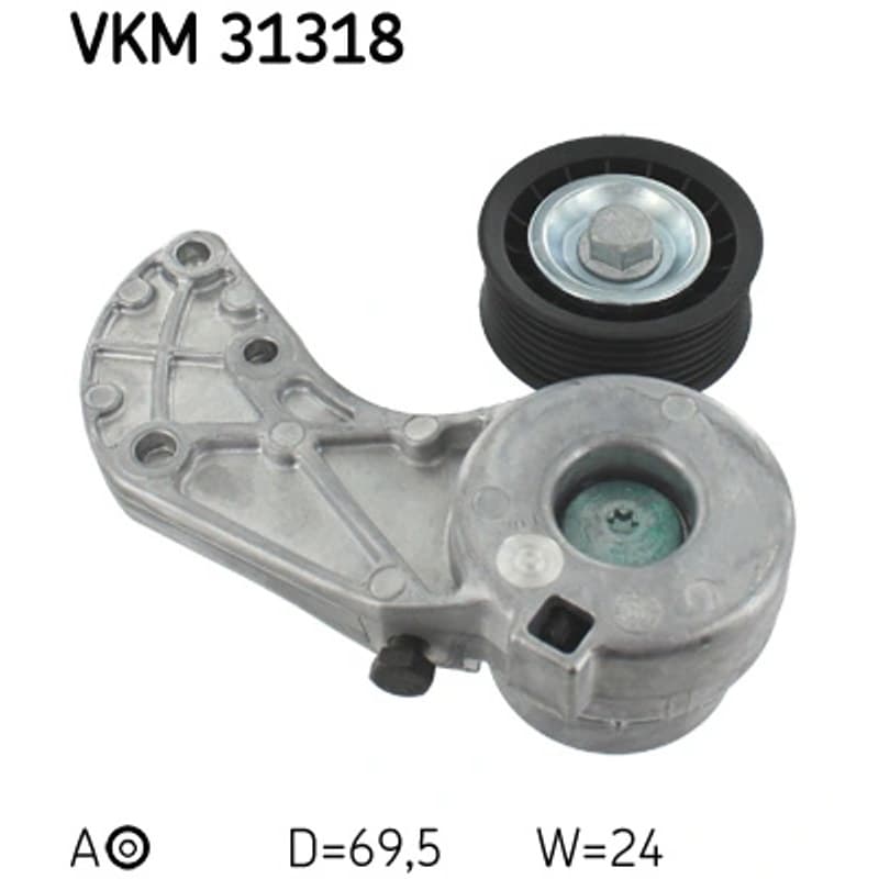 SKF VKM 31318 diržo įtempiklis, V formos rumbuotas diržas