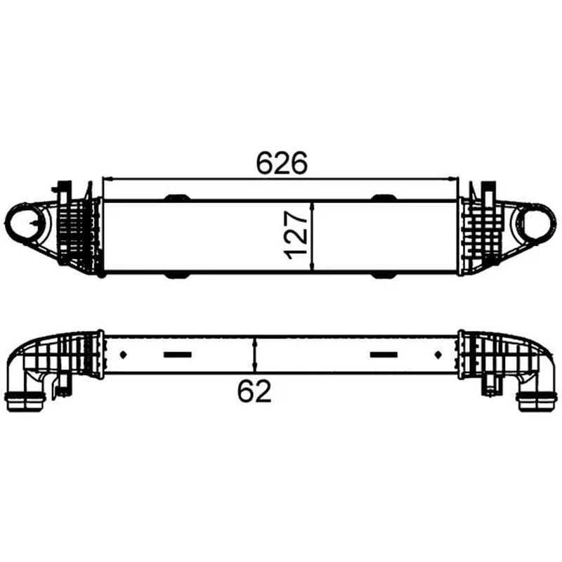 MAHLE CI 428 000S tarpinis suslėgto oro aušintuvas, kompresorius