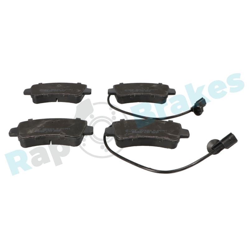 RAPBRAKES stabdžių trinkelių rinkinys, diskinis stabdys R-P0761