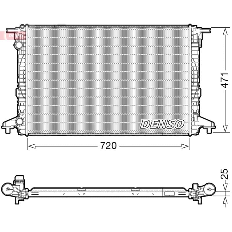 DENSO radiatorius, variklio aušinimas DRM02043