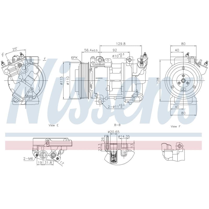NISSENS kompresorius, oro kondicionierius 891016